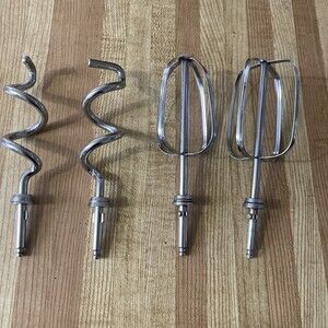Vintage Oster Kitchen Center Dough Hooks & Mixer Beaters Replacement Parts Set